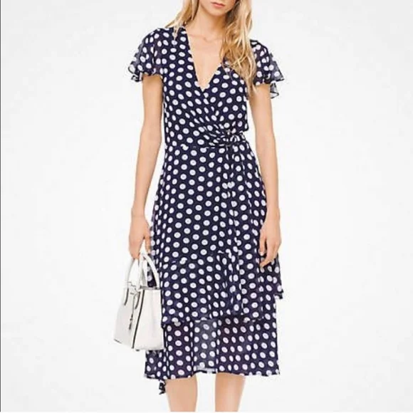 MICHAEL Michael Kors Dresses Michael Kors Polka Dot Wrap